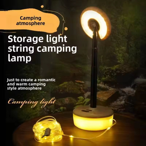 Lanterne de camping, guirlande lumineuse pour fête d'anniversaire, décoration de fête, aimant puissant, batterie intégrée, lampe d'ambiance extérieure pour tente - Product Image 4