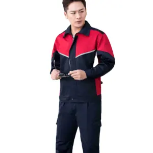 T shirts with long sleeves for men factory construction road workwear uniform cotton workwear uniform work coverall