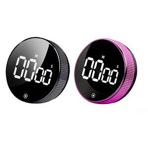 Minuteur de cuisine magnétique, chronomètre de cuisson, de douche et d'étude, compteur LED, alarme, rappel, compte à rebours électronique manuel, minuteur numérique rond - Product Image 6