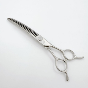 7.5 inch GC-7530T VG10 thép không gỉ <span class=keywords><strong>Pet</strong></span> chải chuốt cong chunker kéo mỏng Shears cho petgroom tesoura - Product Image 2