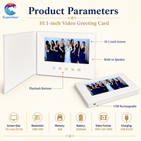 Superlieur - Présentation d'entreprise de luxe - Écran IPS HD 10,1 pouces - Lecture automatique - Impression personnalisée - CE RoHS - Dossier numérique LCD - Brochure vidéo