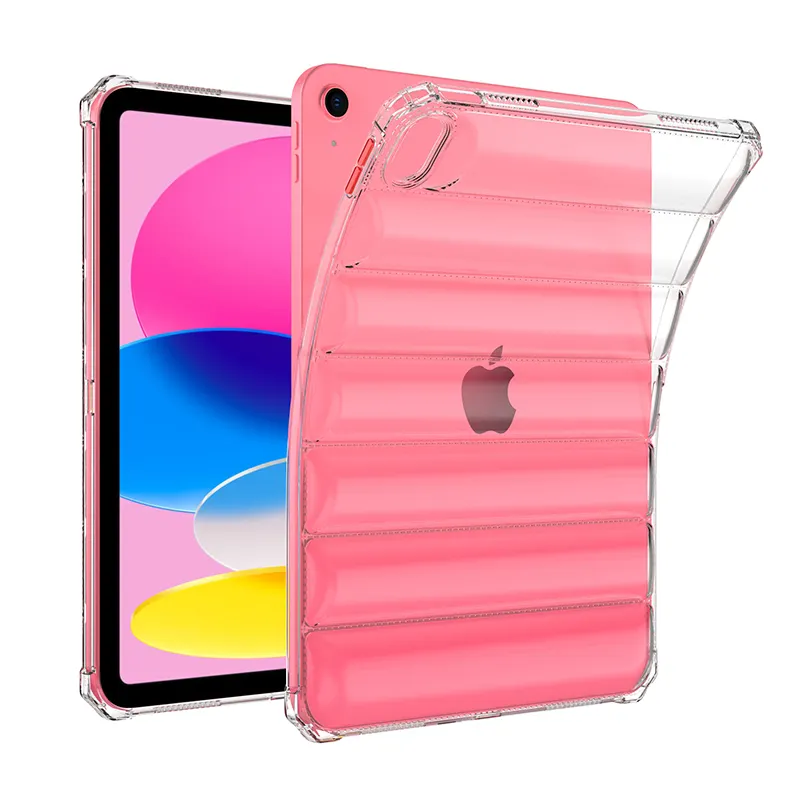 Venta caliente Airbag transparente claro Tablet TPU caso para iPad 10 caso