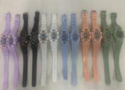 Fashion Smart Watch R201 Mixed Colors Plastic Case Silicone Band 5Bar Water Resistant Unisex Round LCD Display