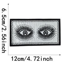 Patch pour les yeux Cowboy Mama brodés à repasser de grande collection pour la décoration de vêtements et de sacs à dos