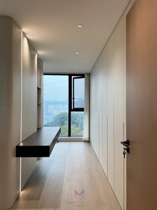 Système de dressing intégré sans joint, design moderne de luxe laqué, armoire autoportante avec bord incurvé pour salle de sport - Product Image 5