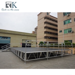 Scène de spectacle à hauteur réglable pour festivals de musique, installation rapide - Product Image 3