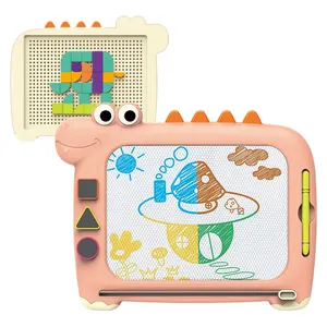 2 в 1, коврик для рисования, развивающая головоломка, двусторонняя магнитная доска для рисования для детей