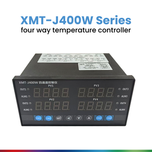 Controlador de Temperatura PID de Cuatro Canales XMTA-J400W con Pantalla LCD, Material ABS, Resolución de 0.1°C, Comunicación 485 - Product Image 4