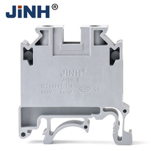 Bloc de bornes à vis <span class=keywords><strong>DK6</strong></span> pour rail DIN, 41A 800V, connecteur de câblage - Product Image 1