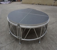 Plate-forme extérieure mobile d'étape d'étape ronde réglable d'intérieur de cercle pour des événements
