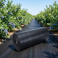 Toile de paillage tissée anti-mauvaises herbes de 2,0 mm d'épaisseur avec coutures, protection UV, pour usage agricole