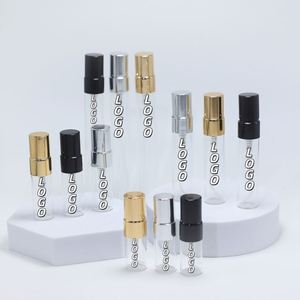 Venta al por Mayor de Botellas de Vidrio Mini de 3ml, 5ml y 10ml para Perfume Recargable, con Caja de Papel, Impresión Serigráfica y Pulverizador - Product Image 1