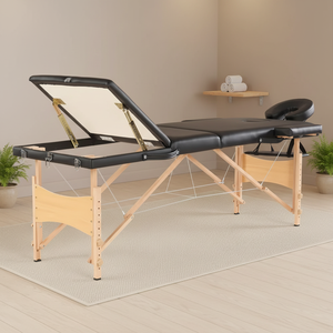 <span class=keywords><strong>Table</strong></span> <span class=keywords><strong>de</strong></span> <span class=keywords><strong>massage</strong></span> pliable en <span class=keywords><strong>bois</strong></span> élégante et <span class=keywords><strong>de</strong></span> haute qualité au design moderne par Camilla Masajes pour soins du visage et spa <span class=keywords><strong>de</strong></span> beauté - Product Image 1