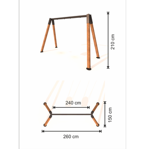 Columpio de madera, columpio para discapacitados y tipo estándar con asiento - Product Image 4