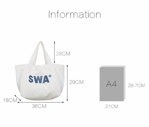Túi Tote Vải <span class=keywords><strong>Canvas</strong></span> Cotton Đôi Quai Đeo, In Màu Logo Tùy Chỉnh, Bán Buôn, <span class=keywords><strong>2025</strong></span> - Product Image 2