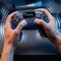 Manette de jeu filaire 6 axes avec gyroscope, en ABS+PC, macros sur écran, Turbo, double vibration, compatible Android et iOS