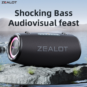 Enceinte de fête d'extérieur Zealot S87, enceinte Bluetooth professionnelle 80W avec basses puissantes, caisson de basses portable sans fil, lumière LED RGB, enceinte HiFi - Product Image 2