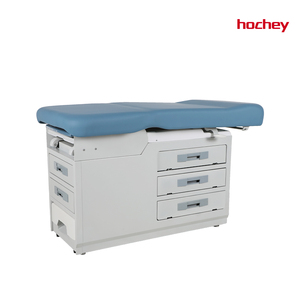 Cama <span class=keywords><strong>de</strong></span> Examen Ginecológico Económica Hochey con Respaldo Ajustable y 5 Cajones para Uso Clínico y Hospitalario - Product Image 2