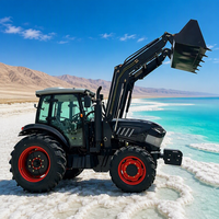 Tracteur agricole Supreme 100HP 4WD avec moteur diesel haute puissance, système hydraulique robuste et capacité de levage élevée pour les travaux sur le terrain