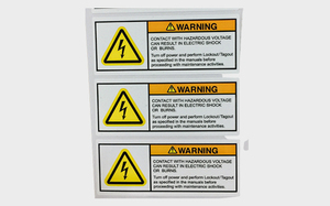 Thiết kế miễn phí tùy chỉnh in ấn nhiệt độ cao kháng chống UV không thấm nước thận trọng nhãn cảnh báo <span class=keywords><strong>sticker</strong></span> cho sử dụng ngoài trời - Product Image 4