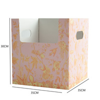 Boîte en carton ondulé pour plantes en pot, vase, boîte à fleurs, livraison de fleurs, boîte portable pour plantes en pot, emballage pour arrangement floral