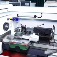 Torno CNC Horizontal CK6132 del Fabricante |   Torno de Precisión GSK de 3 Ejes, 6 Estaciones de Herramienta, Riel Duro y Bancada Plana, Precisión de 0.01mm