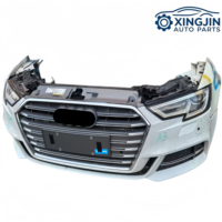 Kit carrosserie complet pour Audi A3 A3L 2018 - 2020 avec pare-chocs, calandre, ventilateur, radiateur, lèvre avant, phares, capot moteur, garde-boue