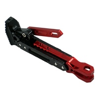 Moto Béquille Support CNC En Aluminium Trépied Réglable Béquille Pied Côté Support Moto Pédales De Frein