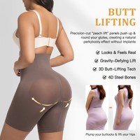 Shorts sculptants rehausseurs de fesses pour femmes, effet fessier galbant, gaine amincissante, culotte gainante ventre plat, Fajas