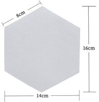 Patch de protection hexagonal pour planche de surf en PEVA, adhésif transparent antidérapant
