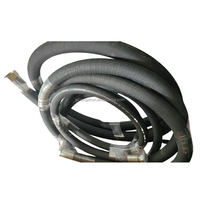 Tuyau d'air flexible industriel en caoutchouc NBR renforcé de fil d'acier, noir, pour carburant, gaz et eau, épaisseur de paroi 2,4 mm, modèle 32 #