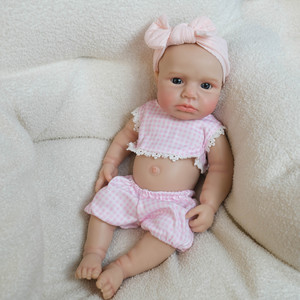 Muñecas Bebé Reborn de Silicona Elástica Suave de 18 Pulgadas, Piel Pintada Realista, <span class=keywords><strong>Muñeca</strong></span> Recién Nacida Realista para Exhibición y Colección M069 - Product Image 1