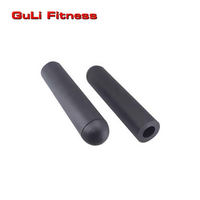 Manchon adaptateur noir en PP de 2 pouces pour convertir les supports de plaques de poids standard de 1 pouce en supports de plaques de poids de 2 pouces pour barres d'haltères standard de 1 pouce