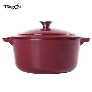 <span class=keywords><strong>Cocotte</strong></span> en <span class=keywords><strong>fonte</strong></span> <span class=keywords><strong>émaillée</strong></span> à double poignée, avec réduction en gros, pour les grands magasins - Product Image 1