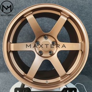 Rines de Aleación Maxtera Forged Custom <span class=keywords><strong>TE37</strong></span> SAGA SL PLUS Estilo JDM para Supra GR Yaris Civic Type R WRX STI Golf GTI BMW M3 M4 - Product Image 2