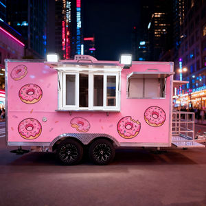 Chariot de vente ambulant en acier inoxydable à 4 roues, 4 étagères pour la vente de glaces, de restauration rapide, de hot-dogs, de soupes, de boulettes de pâte, événements commerciaux (2 ans - Product Image 1