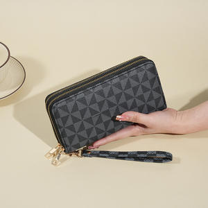 <span class=keywords><strong>2025</strong></span> Neue Herren- und Damen-Langbörse Modische Große Kapazität Einfacher Windmühlen-Druck PU Tragbare Handtasche mit Handyfach - Product Image 6