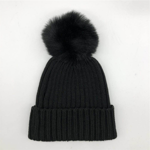 Cappello Invernale Promozionale da Donna, Berretto Lavorato a Maglia Bianco con Pompon, Berretto Billie <span class=keywords><strong>Eilish</strong></span> - Product Image 2