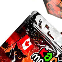 Sachets Doypack Personnalisés en Mylar de 3,5g, en Feuille d'Aluminium de Qualité Alimentaire, pour Aliments pour Animaux, Bonbons, Tabac, Emballage Holographique Anti-Odeur et Anti-Enfant