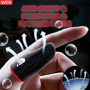 Fundas para Dedos para Juegos en Pantalla Táctil, Guantes para Puntas de Dedos, Accesorios Duraderos para Juegos Móviles, Fundas Delgadas Anti-Sudor - Product Image 3