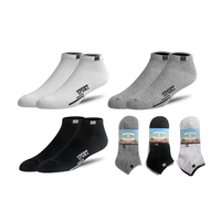 Vente en gros d'affaires pas cher cheville polyester hommes femmes chaussettes chaussettes en coton emballage de bande personnalisé