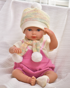 Muñecas Bebé <span class=keywords><strong>Reborn</strong></span> de <span class=keywords><strong>Silicona</strong></span> de 45 cm para Niñas, Juguetes con Cuerpo de Tela Suave, Muñecas Bebé <span class=keywords><strong>Reborn</strong></span> de 18 Pulgadas - Product Image 4