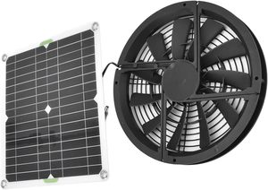 Ventilador de Extracción de Aire <span class=keywords><strong>Solar</strong></span> de 10 Pulgadas y 100 W, Impermeable, de Plástico, 3000 RPM, Mini Ventilador para Invernadero, Gallinero, Caseta para Perros, Camping - Product Image 5