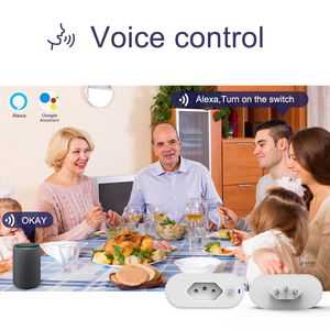 Brazil 16A giám sát điện thời gian thông minh cắm & ổ cắm ZigBee 3.0 tương thích Google nhà Alexa tuya ABS Vật liệu NFC mạng - Product Image 2