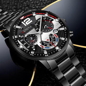 Montre <span class=keywords><strong>à</strong></span> quartz pour homme, version créative <span class=keywords><strong>à</strong></span> six aiguilles, bracelet en acier allié, tendance - Product Image 3
