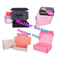 Petite boîte d'emballage de luxe pour cheveux, Logo personnalisé, produits de perruque ondulée, emballage de courrier, boîtes d'emballage d'expédition