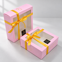 Boîtes à pâtisserie personnalisées en gros de qualité alimentaire, jolies boîtes à biscuits jetables avec fenêtre, boîtes en papier jetables