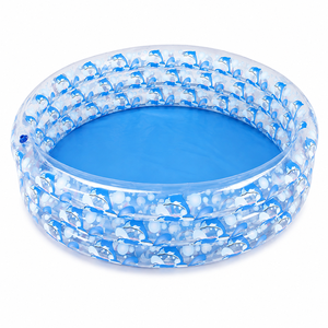 Flotador Inflable Transparente, Ecológico y Duradero para Piscina, con Diseño Impreso, de PVC, para Niños y Adultos, para la Playa - Product Image 1