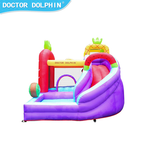 Château gonflable à bas prix Doctor Dolphin Strawberry Boxing Super Slide Climbing Bouncing Castles Jumping Castle - Product Image 2