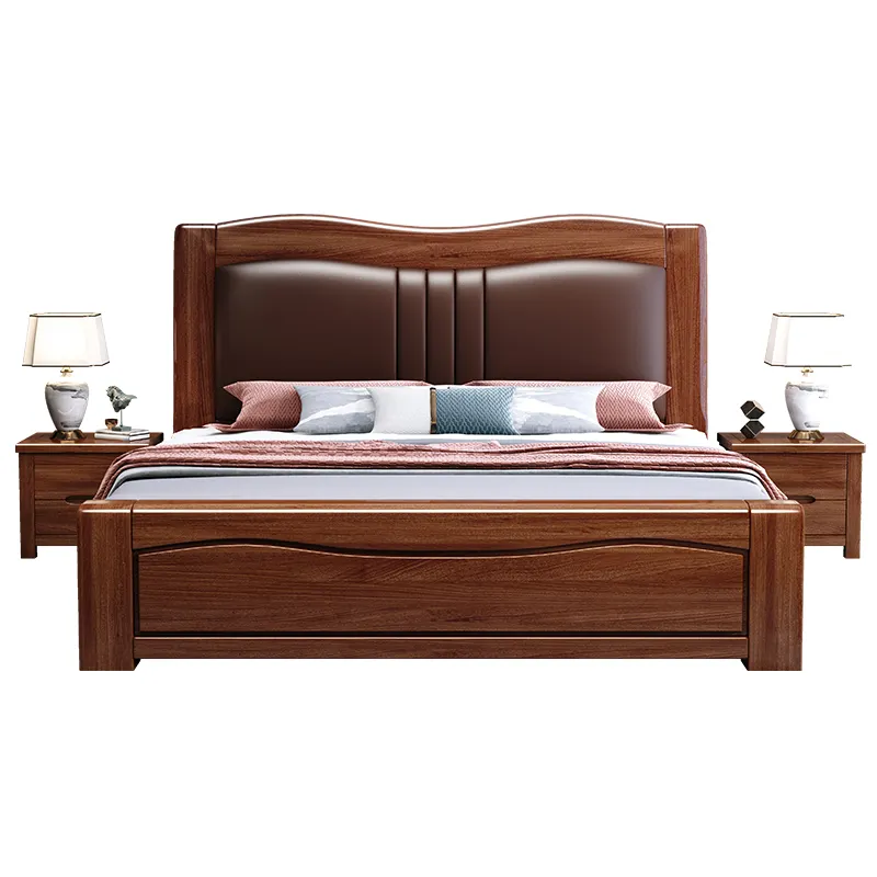 Cama de madera maciza de pino